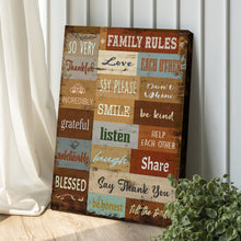 Load image into Gallery viewer, Family Rules Sign