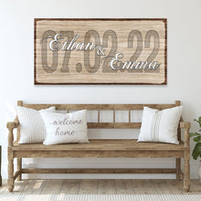 Load image into Gallery viewer, Couple Wedding Date Sign