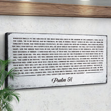 Load image into Gallery viewer, Psalm 91: 'Whoever Dwells in the Shelter of the Most High' Sign - Inspirational Christian Wall Art , Religious Decor