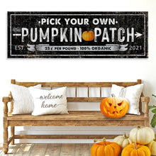Load image into Gallery viewer, Pick Your Own Pumpkin Patch Sign