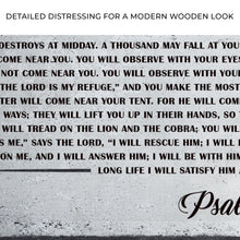 Load image into Gallery viewer, Psalm 91 - Whoever Dwells In The Shelter Of The Most High Sign IV