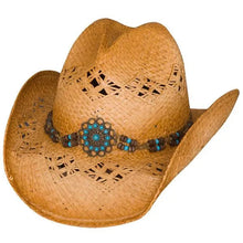 Load image into Gallery viewer, Bullhide Tequila Sunrise - Shapeable Straw Cowboy Hat