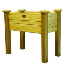 Load image into Gallery viewer, Raised Garden Bed Planter Box in Solid Cedar Wood in Natural Finish - 34-inch