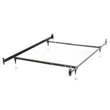 Load image into Gallery viewer, Adjustable Twin/Full Metal Bed Frame with Headboard and Footboard Brackets