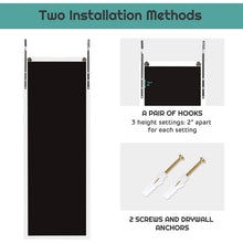Load image into Gallery viewer, White Full Length Bedroom Mirror with Over the Door or Wall Mounted Design
