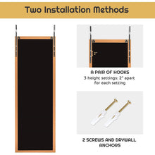Load image into Gallery viewer, Gold Full Length Bedroom Mirror with Over the Door or Wall Mounted Design