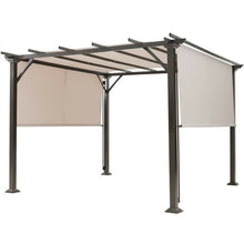 Load image into Gallery viewer, Modern 10 x 10 Ft Heavy Duty Metal Frame Pergola Gazebo with Beige Canopy