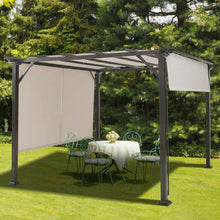 Load image into Gallery viewer, Modern 10 x 10 Ft Heavy Duty Metal Frame Pergola Gazebo with Beige Canopy