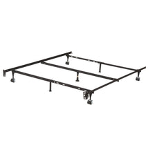 Load image into Gallery viewer, Twin, Full, Queen Sturdy Black Metal Adjustable Bed Frame w/Headboard Brackets