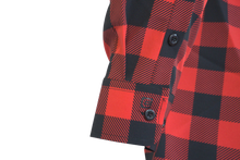 Load image into Gallery viewer, The Titan - Black/Red Plaid Long Sleeve