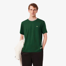 Load image into Gallery viewer, Lacoste Made in France Stripe Neck Tee - Green