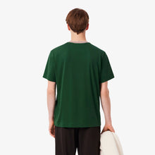 Load image into Gallery viewer, Lacoste Made in France Stripe Neck Tee - Green