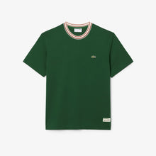 Load image into Gallery viewer, Lacoste Made in France Stripe Neck Tee - Green