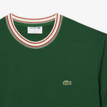 Load image into Gallery viewer, Lacoste Made in France Stripe Neck Tee - Green