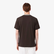 Load image into Gallery viewer, Lacoste Made in France Stripe Neck Tee - Black