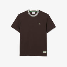 Load image into Gallery viewer, Lacoste Made in France Stripe Neck Tee - Black