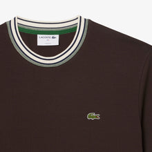 Load image into Gallery viewer, Lacoste Made in France Stripe Neck Tee - Black