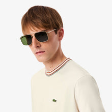 Load image into Gallery viewer, Lacoste Made in France Stripe Neck Tee - Cream