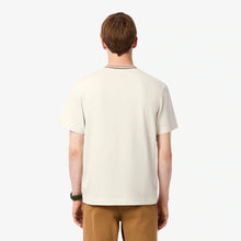 Load image into Gallery viewer, Lacoste Made in France Stripe Neck Tee - Cream
