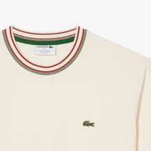Load image into Gallery viewer, Lacoste Made in France Stripe Neck Tee - Cream