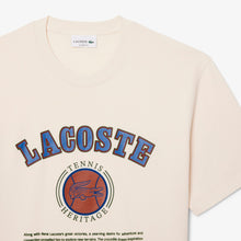 Load image into Gallery viewer, Lacoste Print Cotton Tee - Cream
