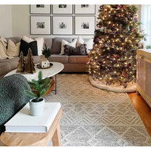 Load image into Gallery viewer, 3-ft. x 5-ft. Hand Woven Wool Blend Grey Beige Ivory Persian Style Area Rug