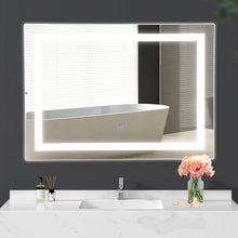Load image into Gallery viewer, Modern LED Lighted Mirror Dimmable Wall-Mounted Bathroom Vanity 27 x 20 inch