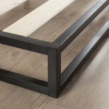 Load image into Gallery viewer, Twin 6-inch Low Profile Platform Bed Frame with Modern Wood Slats Mattress Support System