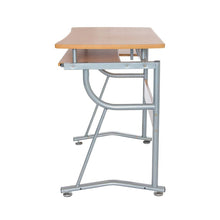 Load image into Gallery viewer, Compact Contemporary Computer Desk in Light Cherry Finish
