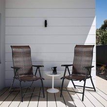 Load image into Gallery viewer, Outdoor/Indoor Folding Patio Chair with Brown Rattan Seat and High Back-Rest