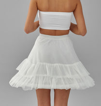 Load image into Gallery viewer, Short Hoop Skirt, Wedding Dress Underskirt, White Petticoat