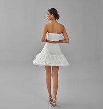 Load image into Gallery viewer, Short Hoop Skirt, Wedding Dress Underskirt, White Petticoat