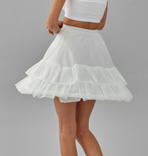 Load image into Gallery viewer, Short Hoop Skirt, Wedding Dress Underskirt, White Petticoat