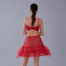 Load image into Gallery viewer, Red Short Hoop Skirt Underskirt  ( Petticoat Skirt )