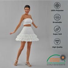 Load image into Gallery viewer, Short Hoop Skirt, Wedding Dress Underskirt, White Petticoat