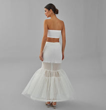 Load image into Gallery viewer, Mermaid Petticoat Skirt, Wedding Dress Underskirt, White Petticoat