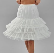Load image into Gallery viewer, Hoop Skirt, Wedding Dress Underskirt, Black and White Petticoat Skirt
