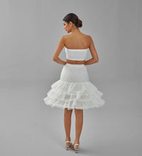 Load image into Gallery viewer, Hoop Skirt, Wedding Dress Underskirt, Black and White Petticoat Skirt