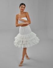 Load image into Gallery viewer, Hoop Skirt, Wedding Dress Underskirt, Black and White Petticoat Skirt