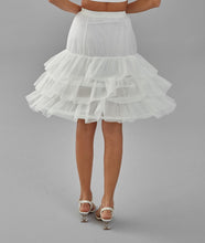 Load image into Gallery viewer, Hoop Skirt, Wedding Dress Underskirt, Black and White Petticoat Skirt