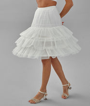 Load image into Gallery viewer, Hoop Skirt, Wedding Dress Underskirt, Black and White Petticoat Skirt