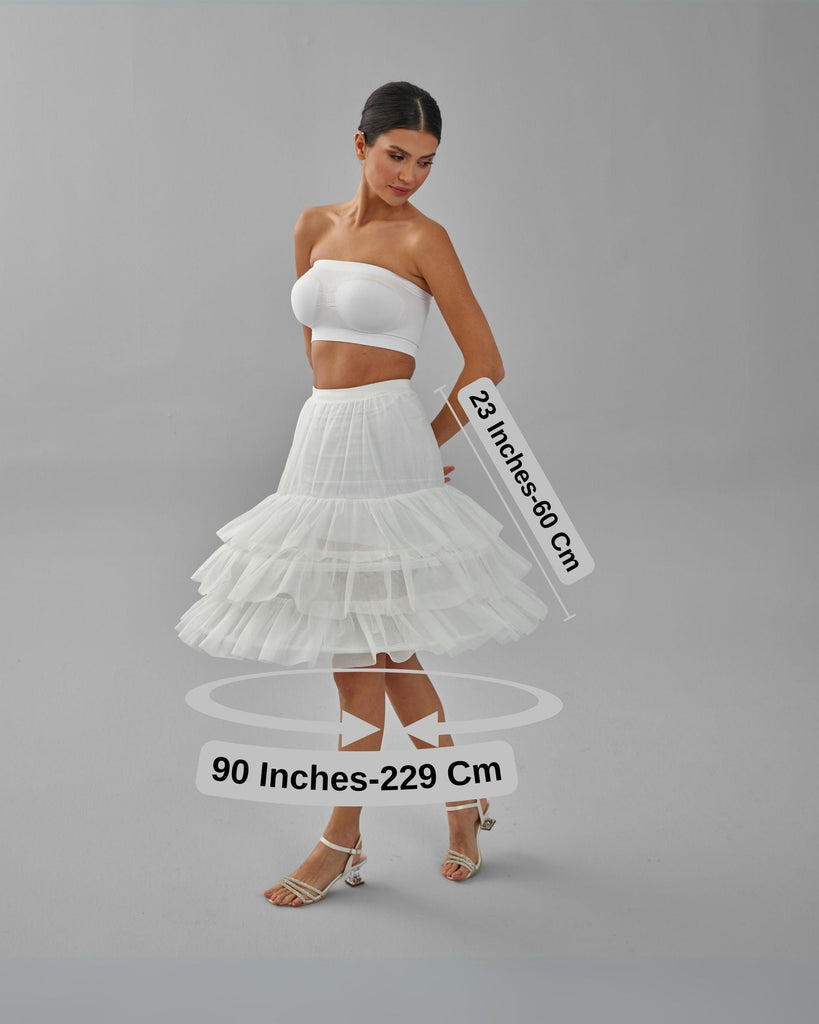 Hoop Skirt, Wedding Dress Underskirt, Black and White Petticoat Skirt