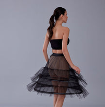 Load image into Gallery viewer, Black Petticoat Skirt