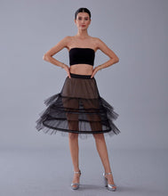 Load image into Gallery viewer, Black Petticoat Skirt
