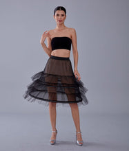 Load image into Gallery viewer, Black Petticoat Skirt