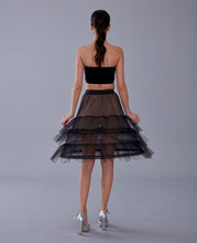 Load image into Gallery viewer, Black Petticoat Skirt