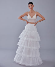 Load image into Gallery viewer, Mermaid Bridal Gown Underskirt, White Petticoat Skirt