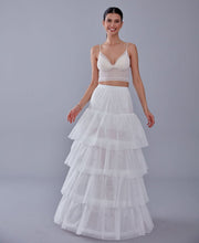 Load image into Gallery viewer, Mermaid Bridal Gown Underskirt, White Petticoat Skirt