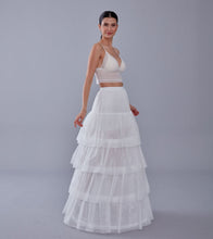 Load image into Gallery viewer, Mermaid Bridal Gown Underskirt, White Petticoat Skirt
