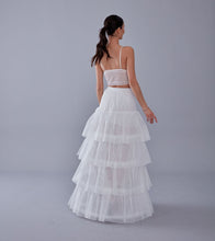 Load image into Gallery viewer, Mermaid Bridal Gown Underskirt, White Petticoat Skirt